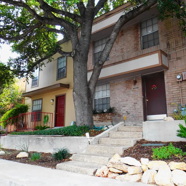 Hill Country Towne Homes - Building, Neighborhood, Walkway, Path