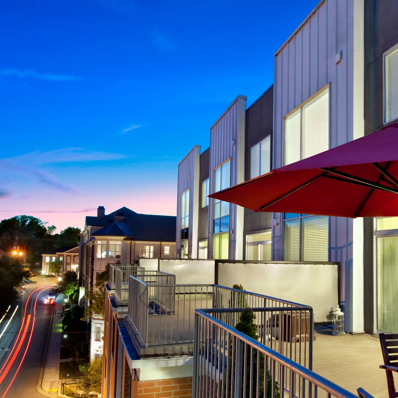 The Marquee at Belle Meade Balcony with View of the City