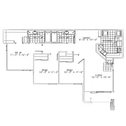 3 Bedroom, 2 Bathroom