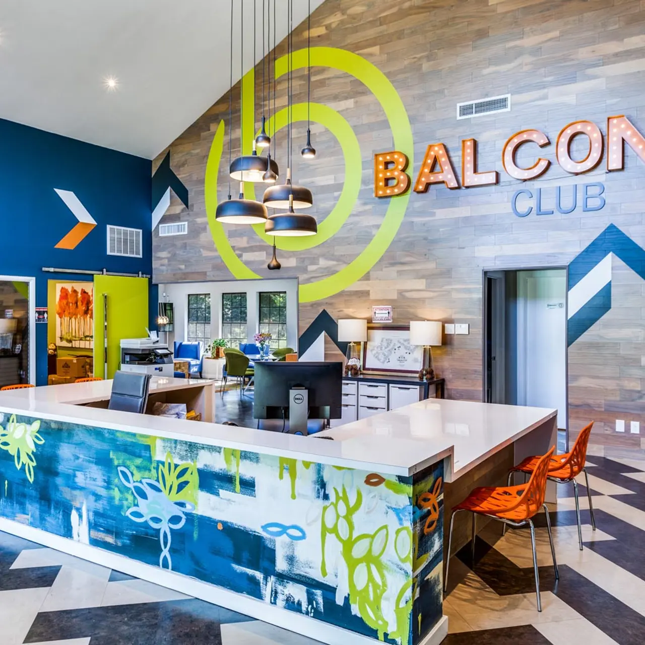 Balcones Club Apartments - Clubhouse Entrance
