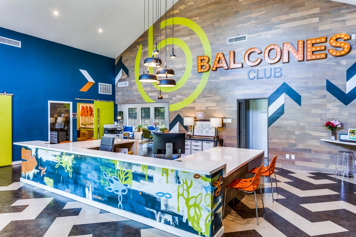 Balcones Club Apartments - Clubhouse Entrance