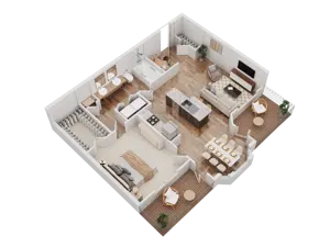 1 Bedroom 1 Bathroom - A3