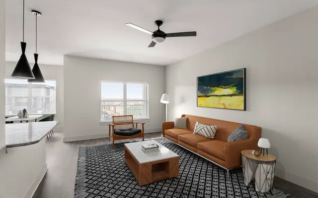 Interior of Linz at the Station Apartments in Sachse TX - Coffee Table, Table, Furniture