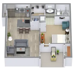 1 Bedroom 1 Bathroom - A1