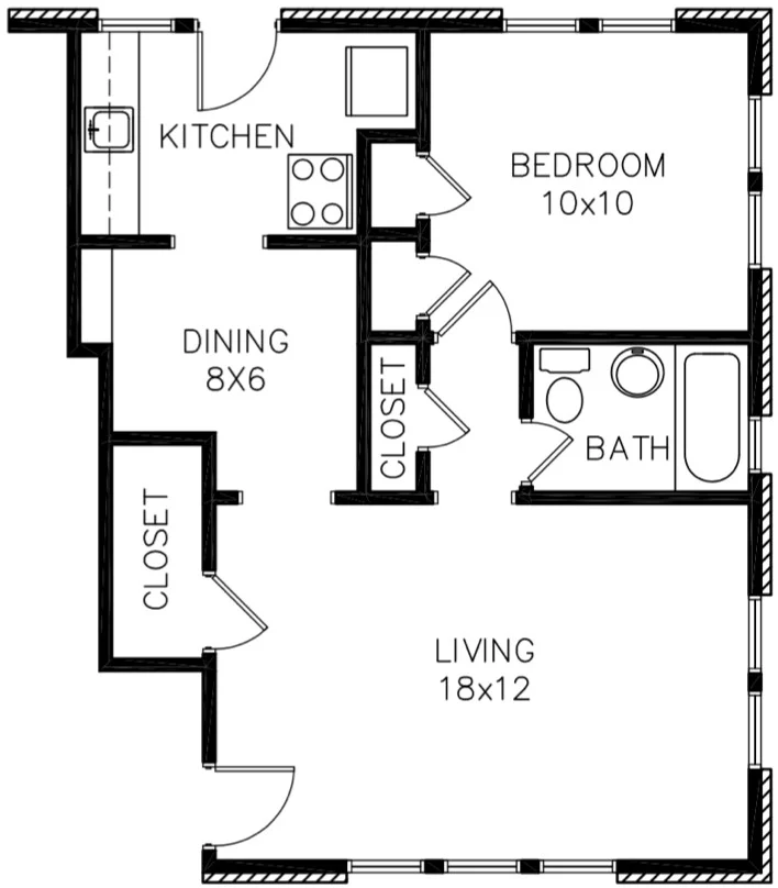 Marquita Court Apartments - Diagram
