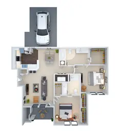 2 BED/GARAGE (cmb1g)