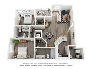 2 bedroom 2 bath