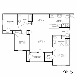 3 Bedroom, 2 Bath - Market