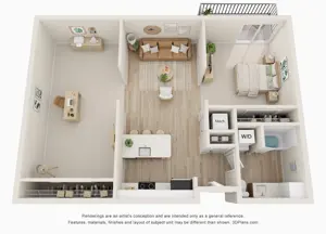0 Bed, 1 Bath