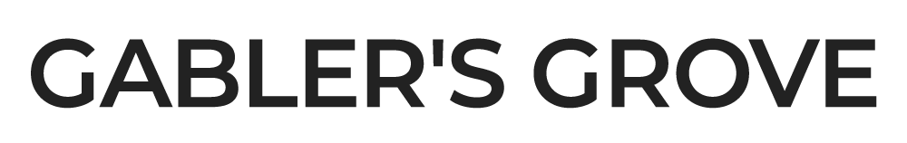 Logo for Gabler's Grove featuring bold text.