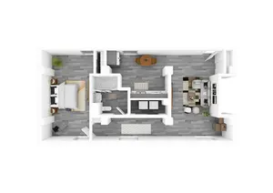 1 Bedroom, 1 Bathroom