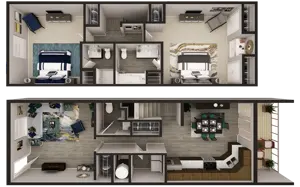 2 Bedroom 2.5 Bathroom