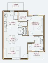 1 Bedroom 1 Bathroom 1 Bedroom 1 Bathroom
