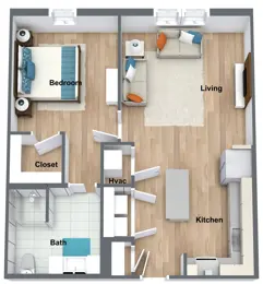 1 Bedroom A1 1 Bedroom A1