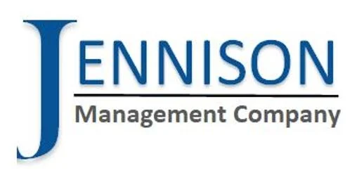 Logo of Jennison Management Company featuring the name 'Jennison' in blue and 'Management Company' in gray, accompanied by a stylized 'J'