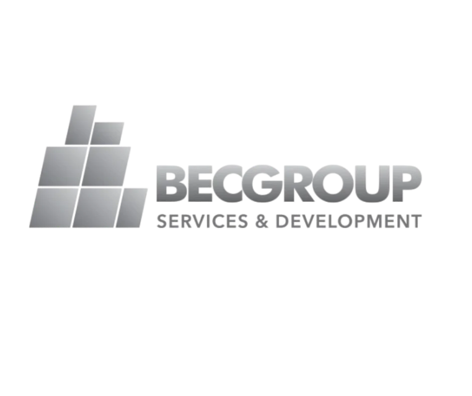 BEC Group Logo Logo of BEC Group Services & Development featuring a stacked block design and text.