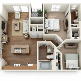 2 Bedroom 2 Bathroom