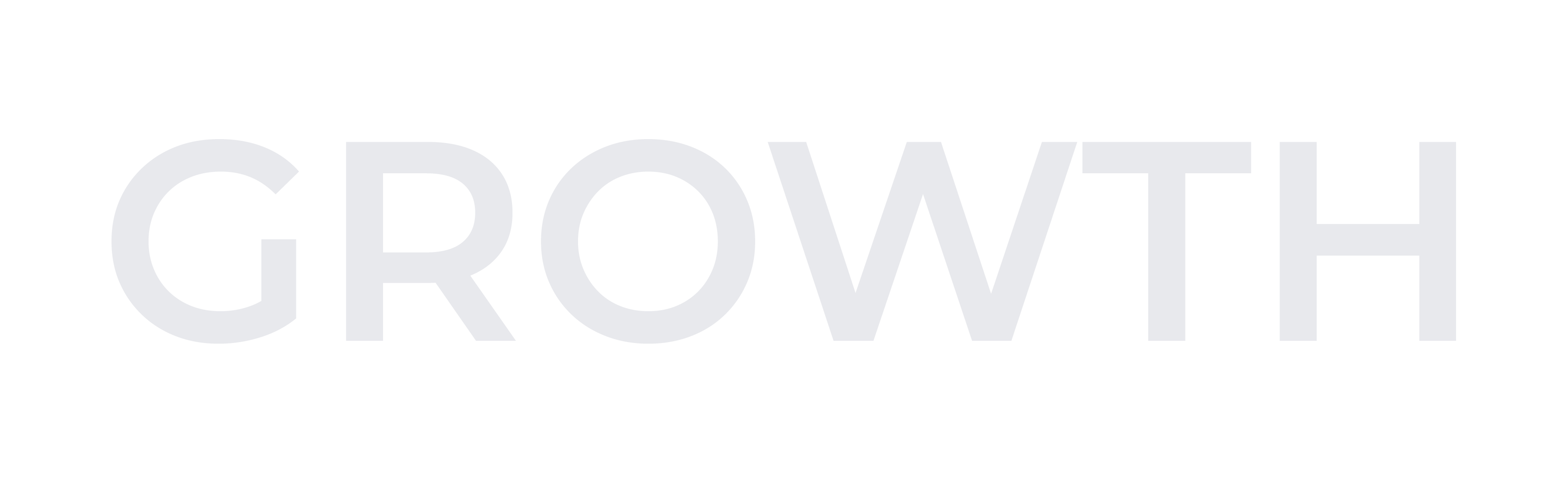 Growth Logo Logo with the word 'GROWTH' in bold, dark navy blue letters
