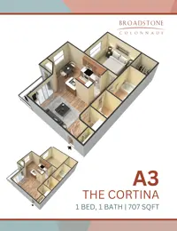 1 Bed | 1 Bath | 707 SQFT