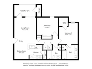 B1 | 2 Bed | 2 Bath