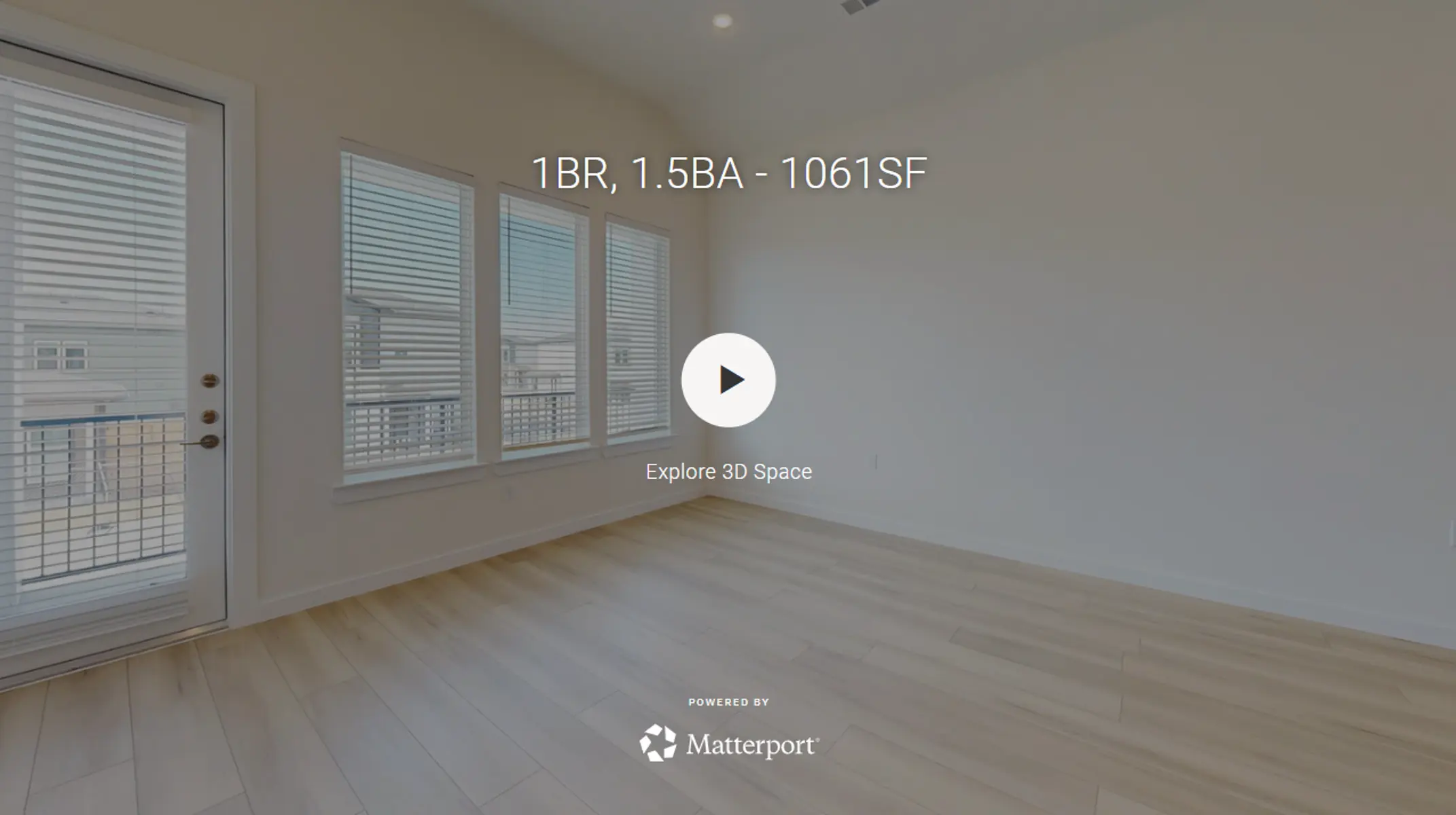 1BR, 1.5BA - 1061SF