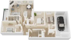 3 Bedroom, 2 Bathroom