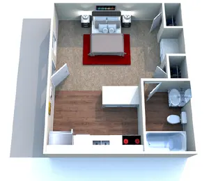 Studio, 1 Bathroom Studio, 1 Bathroom