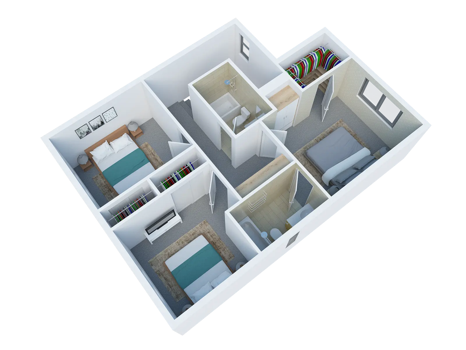2 bedroom 2 bathroom floor plan at San Mateo Townhomes in Phoenix AZ 12.png