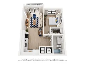 A2 | 1 Bed | 1 Bath