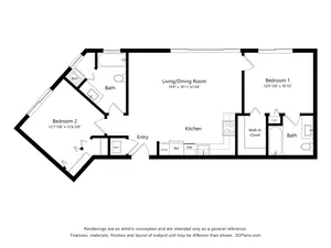 B1 | 2 Bed | 2 Bath