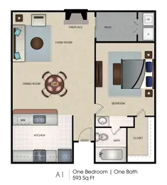 One Bedroom/One Bath