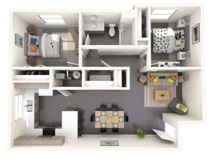 2 Bedroom 1 Bathroom