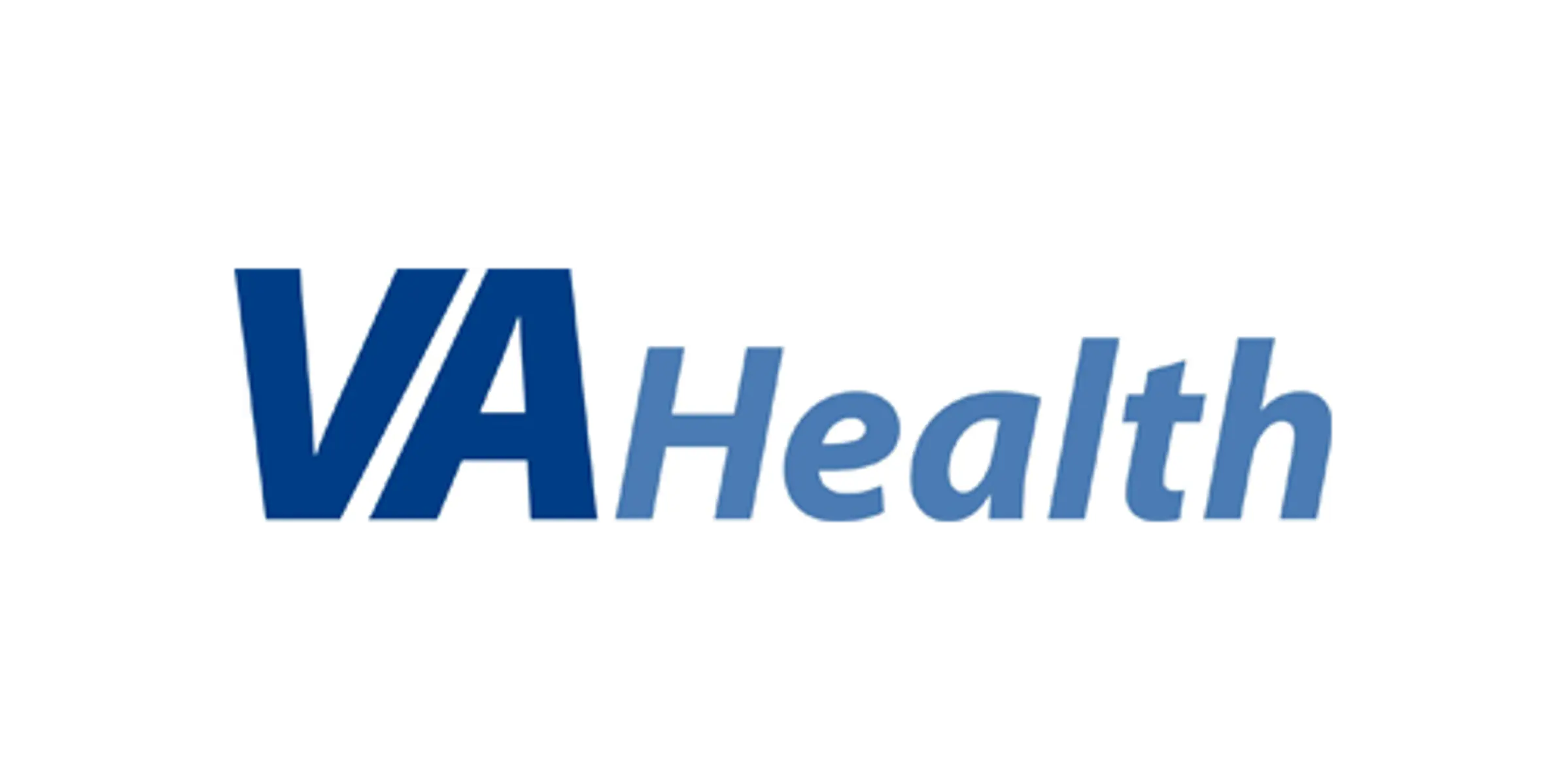 VA Health logo featuring 'VA' in blue and 'Health' in a lighter blue hue.