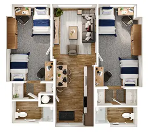 2BR/2BA