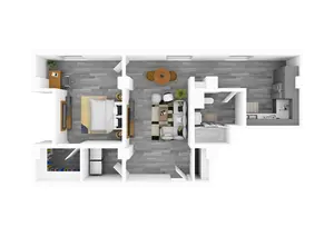 1 Bedroom, 1 Bathroom