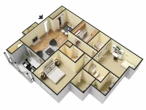 2 Bedroom 2 Bathroom
