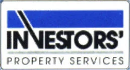Logo of Investors' Property Services featuring bold typography with blue and black segments.