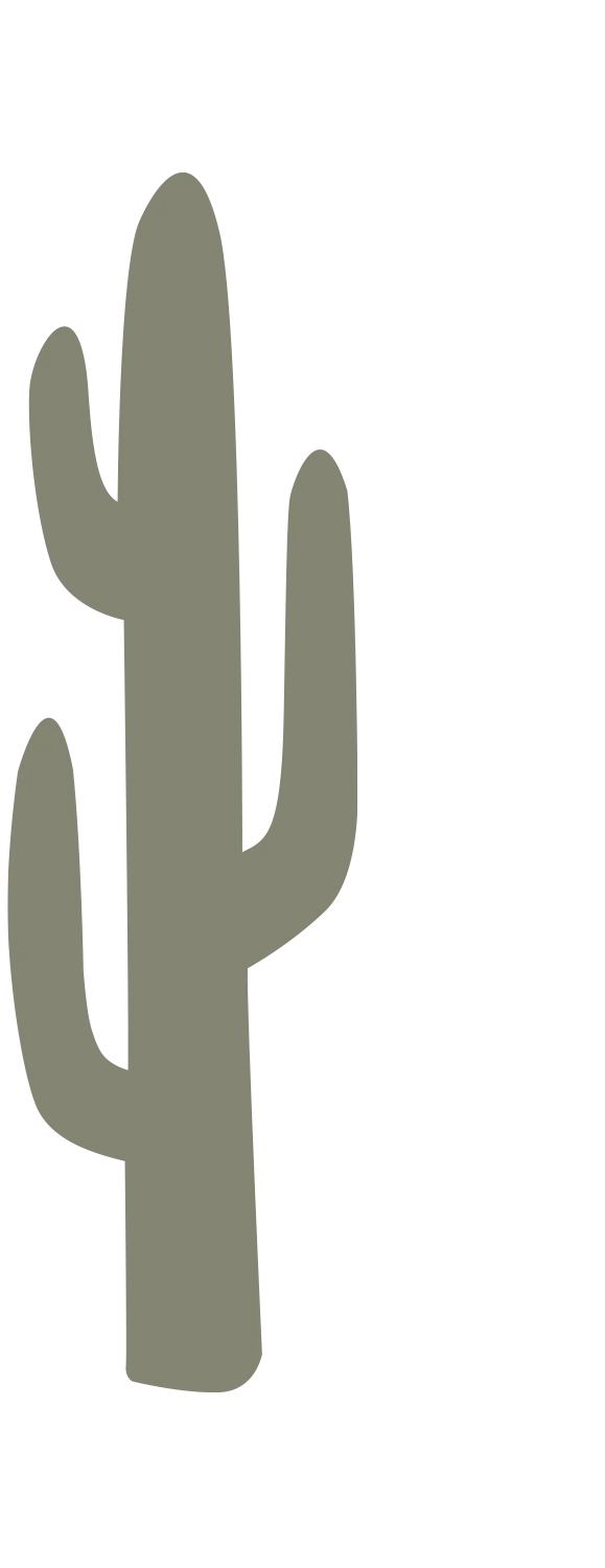 Minimalist Cactus Design A stylized illustration of a tall cactus in a minimalistic design with soft green tones against a green background.