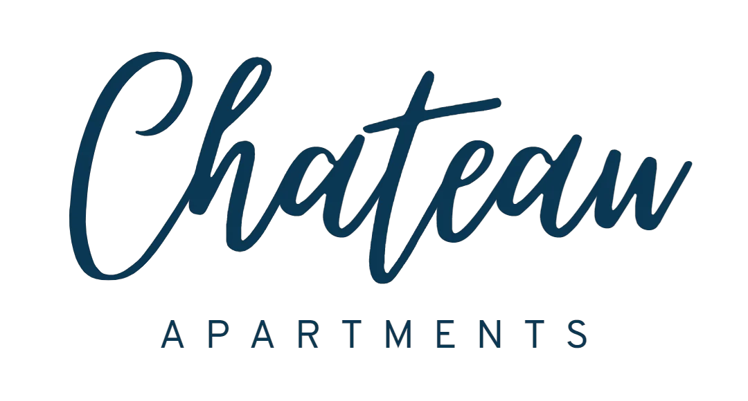 Logo design featuring the words 'Chateau Apartments'