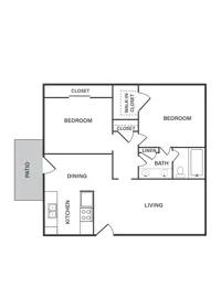 B1 | 2 Bed | 1 Bath | Signature