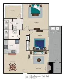 Two bedroom/Two bath