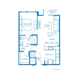 A1c | 1 Bed | 1 Bath