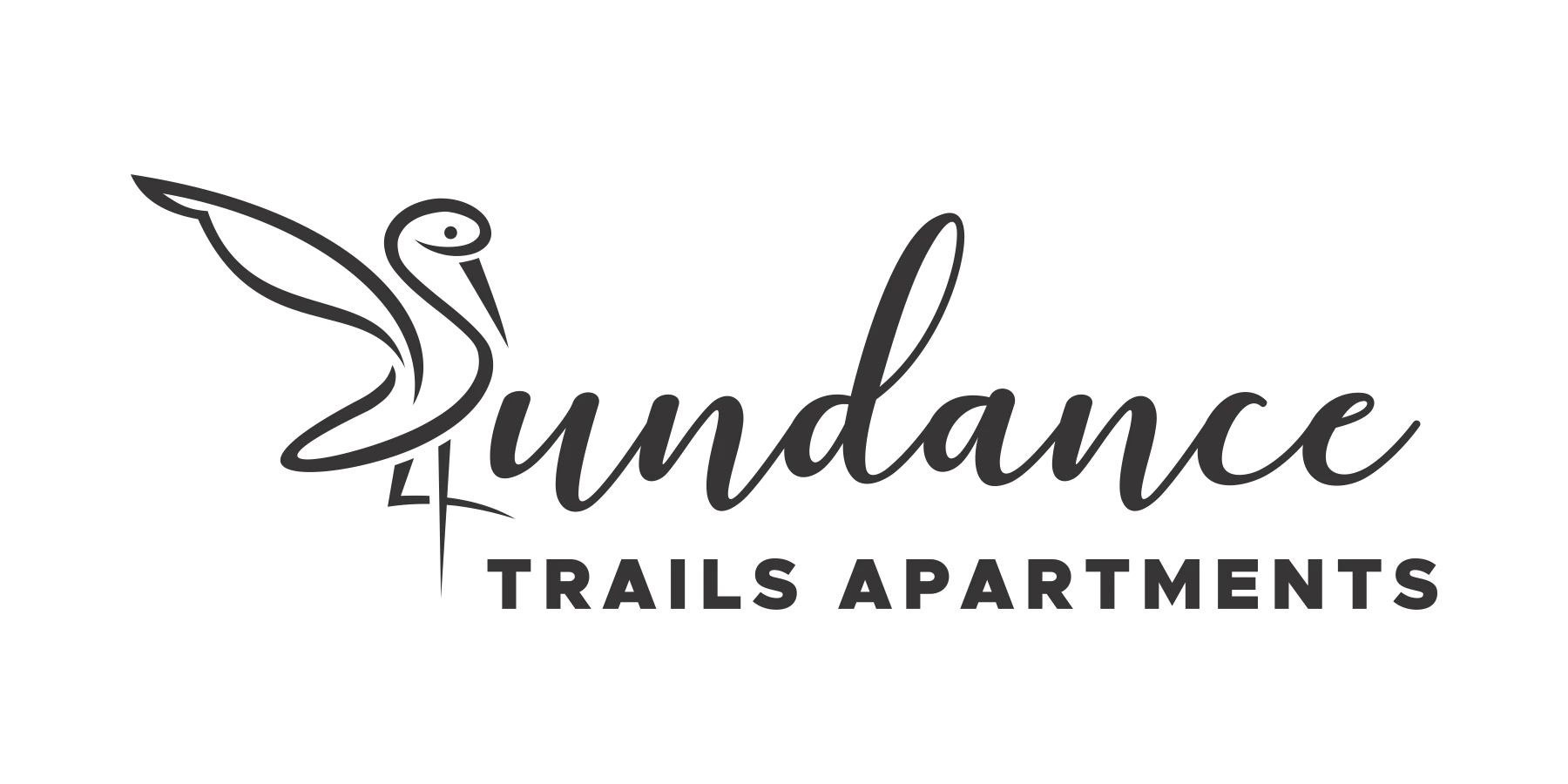 Sundance Trails Apartments Logo Logo of Sundance Trails Apartments featuring a stylized bird illustration and elegant typography.
