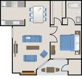 1 bdrm