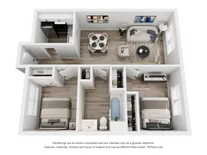 B2 | 2 Bed | 1 Bath | Premium