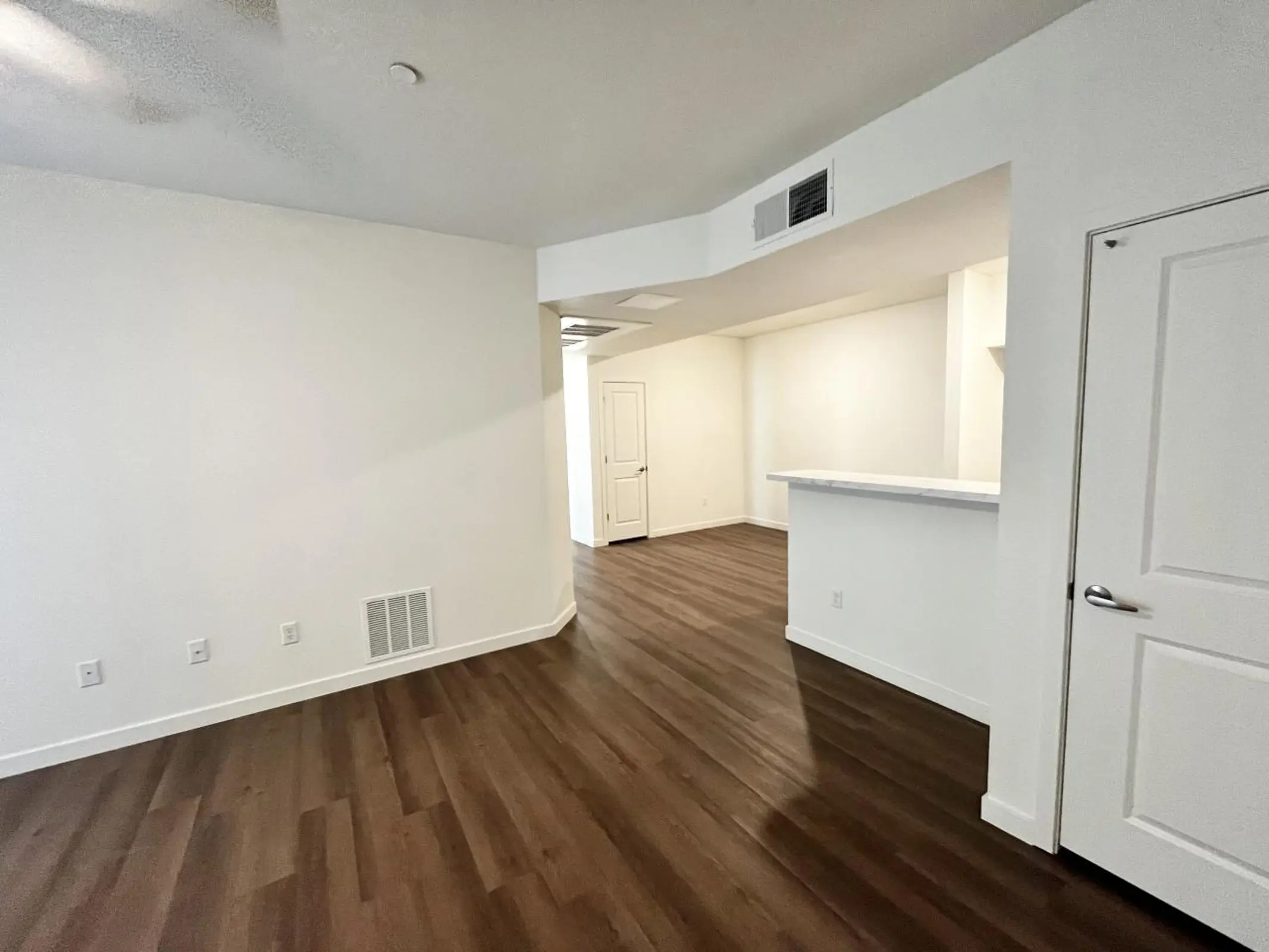 Open living area beside the kitchen counter.