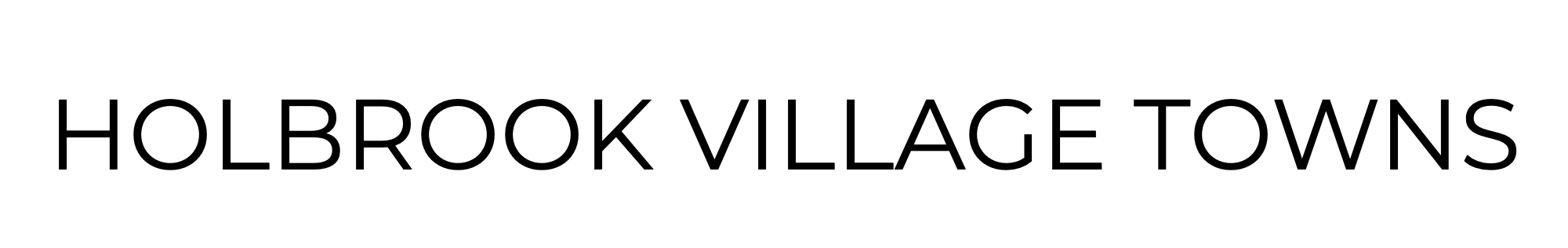 Holbrook Village Towns Text logo displaying 'HOLBROOK VILLAGE TOWNS' in a bold font.