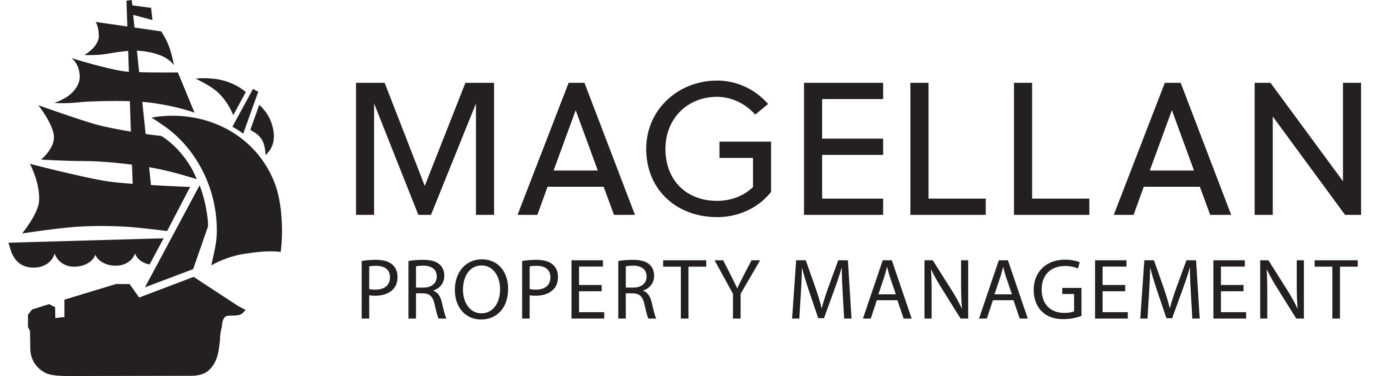 Magellan Property Management Logo Logo for Magellan Property Management featuring a ship silhouette.