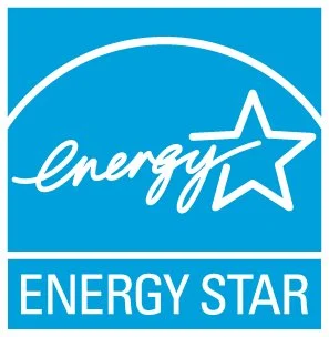 A logo featuring the text 'Energy' in a playful script above a star, with 'ENERGY STAR' written clearly below, all on a blue background.