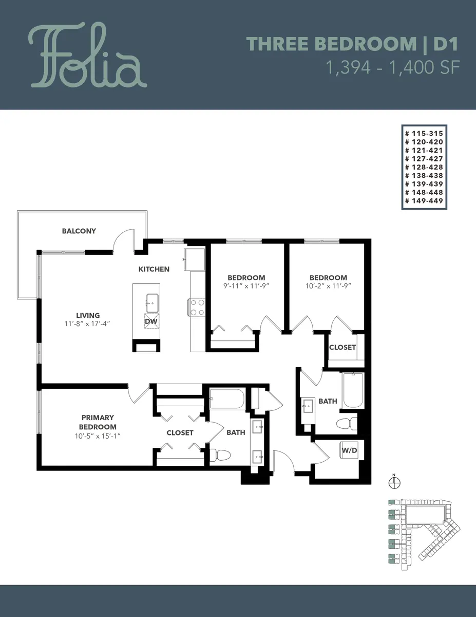 Three Bedroom D1 1394-1400 SF - Folia.jpg